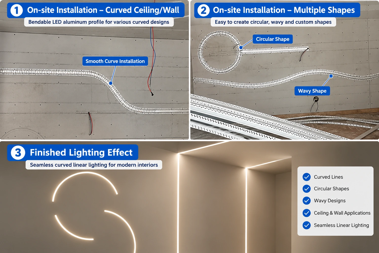 Bendable LED Aluminum Profile Installation & Applications
