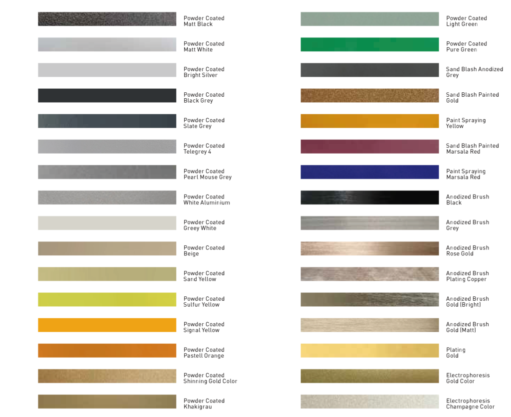 color of custom led profile