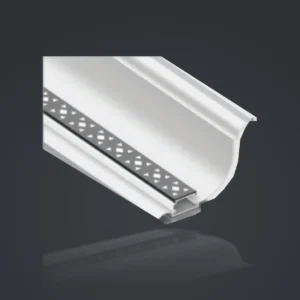 LSH-007 LED Cornice Aluminum Profile showing a curved or shaped cornice face with an integrated light chamber