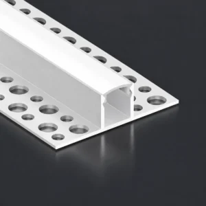 LSH-1313DD double-wing plaster-in LED aluminum channel with perforated fixing flange