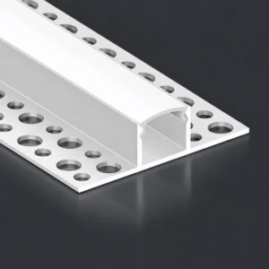 LSH-1513DD double-wing plaster-in LED aluminum channel with perforated fixing flange