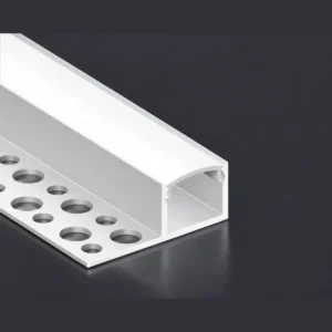 LSH-1513SD single-wing plaster-in LED aluminum channel with perforated fixing flange