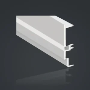 LSH-200 Double-Step Ceiling LED Aluminum Profile showing a stepped trim face with a central light chamber