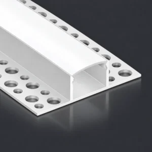 LSH-2013DD double-wing plaster-in LED aluminum channel with perforated fixing flange