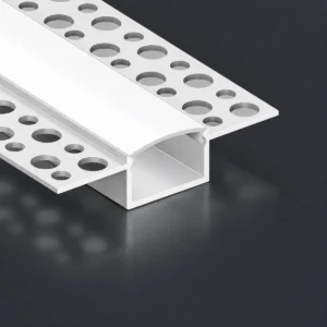 LSH-2013DU double-wing plaster-in LED aluminum channel with perforated fixing flange