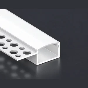 LSH-2013SU single-wing plaster-in LED aluminum channel with perforated fixing flange