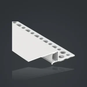LSH-6014 Ceiling Edge LED Aluminum Profile – Lower-Flange Version showing a straight return with a discrete light chamber