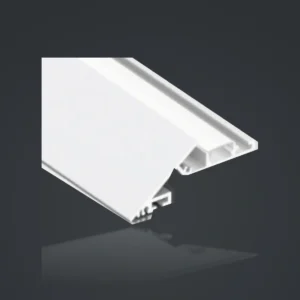 LSH-6026 Angled LED Cove Lighting Profile showing an angled architectural section with a low-profile light chamber
