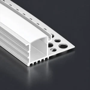LSH-704 single-wing plaster-in LED aluminum channel with perforated fixing flange